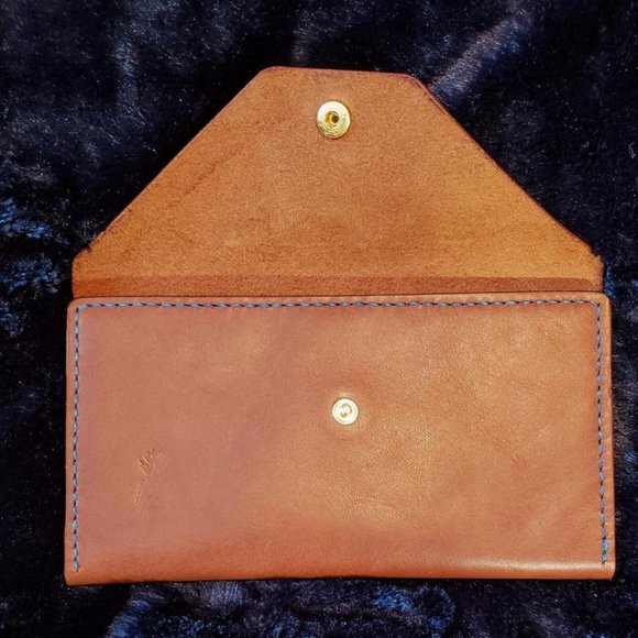 ScapeGrace Designs Brown Leather Six Card Wallet - Picture 2 of 3